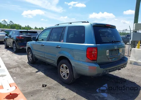 2005 Honda Pilot Ex-L из США, поврежденный, VIN 2HKYF18515H503182